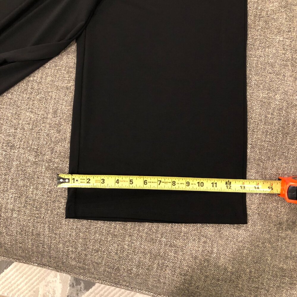 Jones New York Wide Leg Black Capri Pants, Size M - Picture 7 of 9